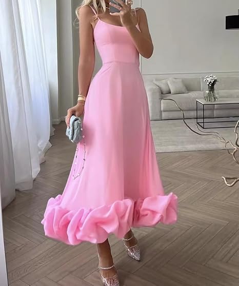 Amara Maxikleid mit Rüschen