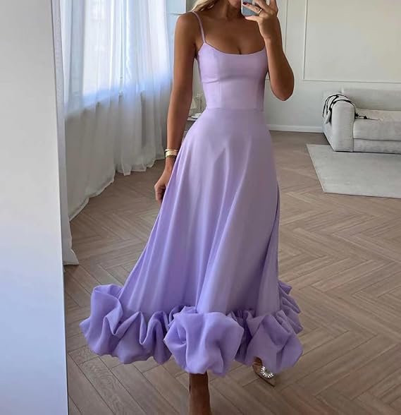 Amara Maxikleid mit Rüschen