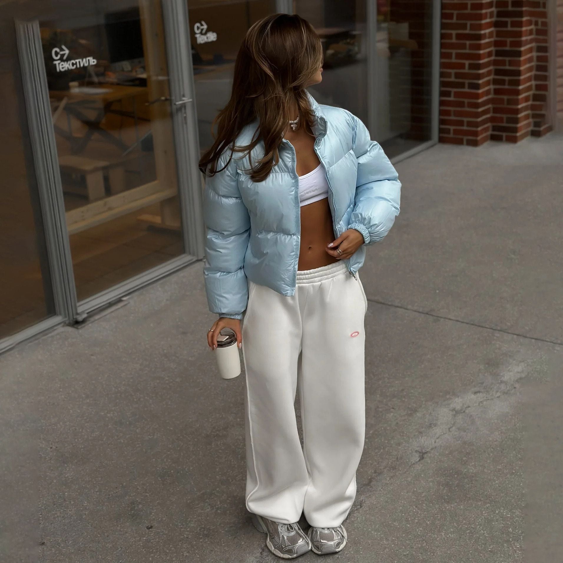 Polina - Cropped Pufferjacke