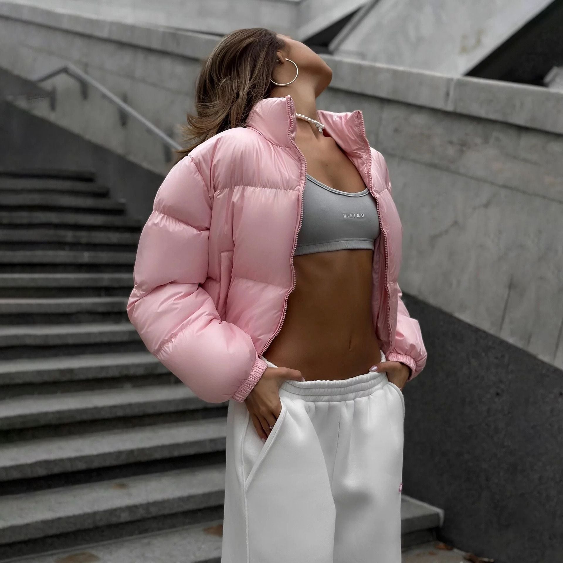 Polina - Cropped Pufferjacke