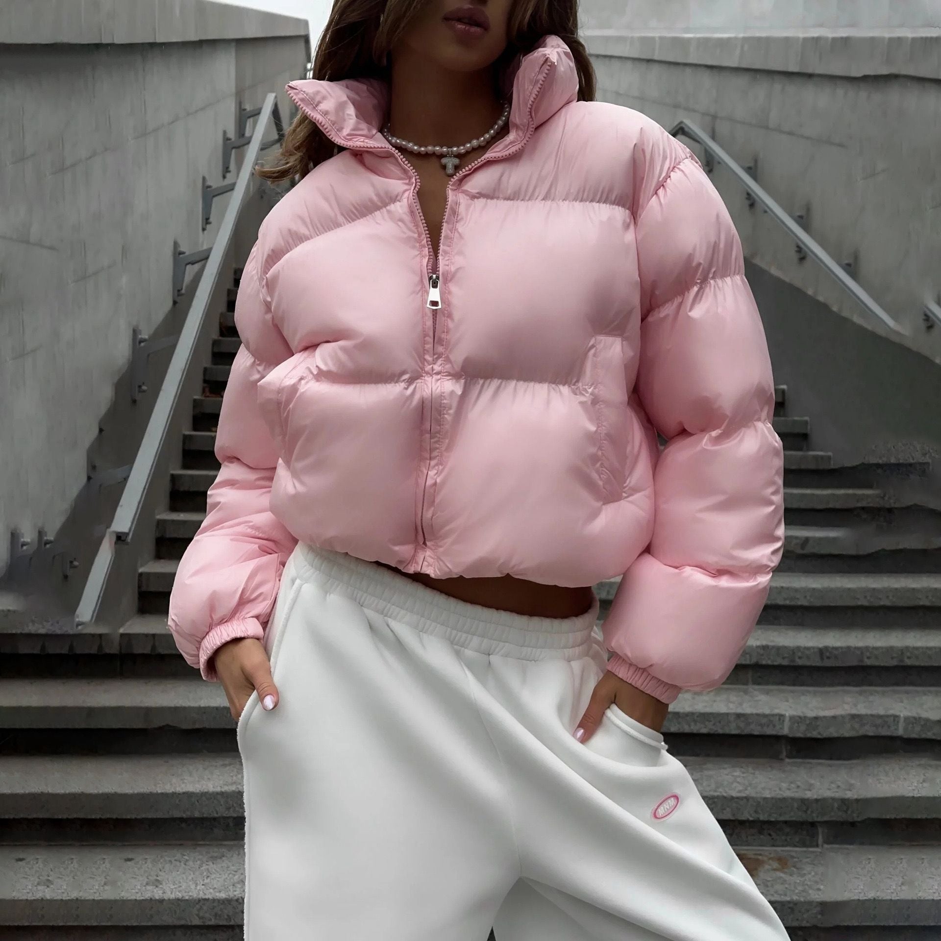 Polina - Cropped Pufferjacke