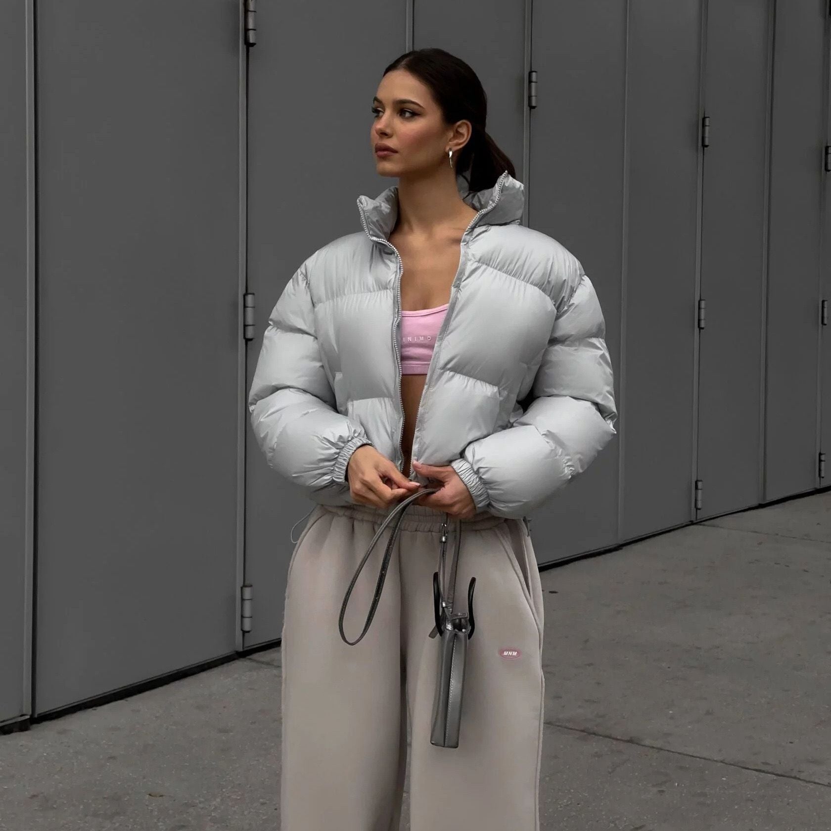 Polina - Cropped Pufferjacke
