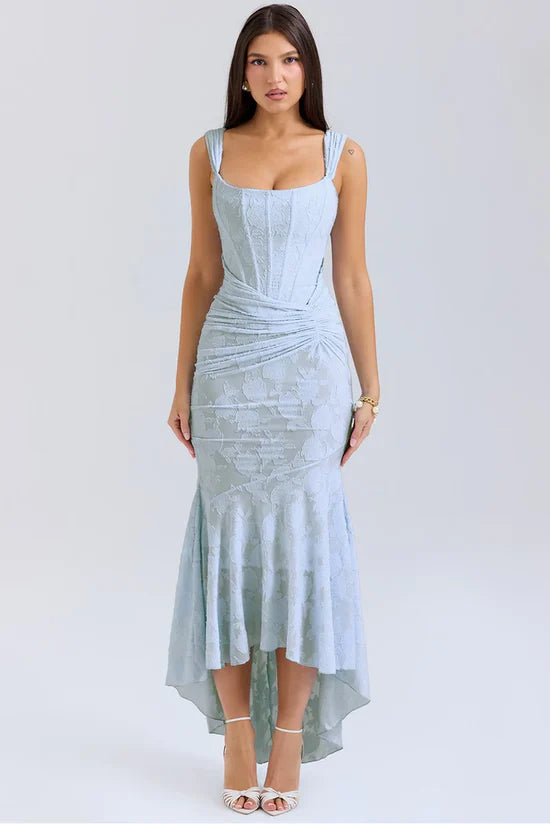 Ella Midikleid mit Wickeloptik