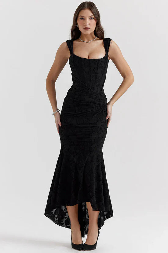 Ella Midikleid mit Wickeloptik