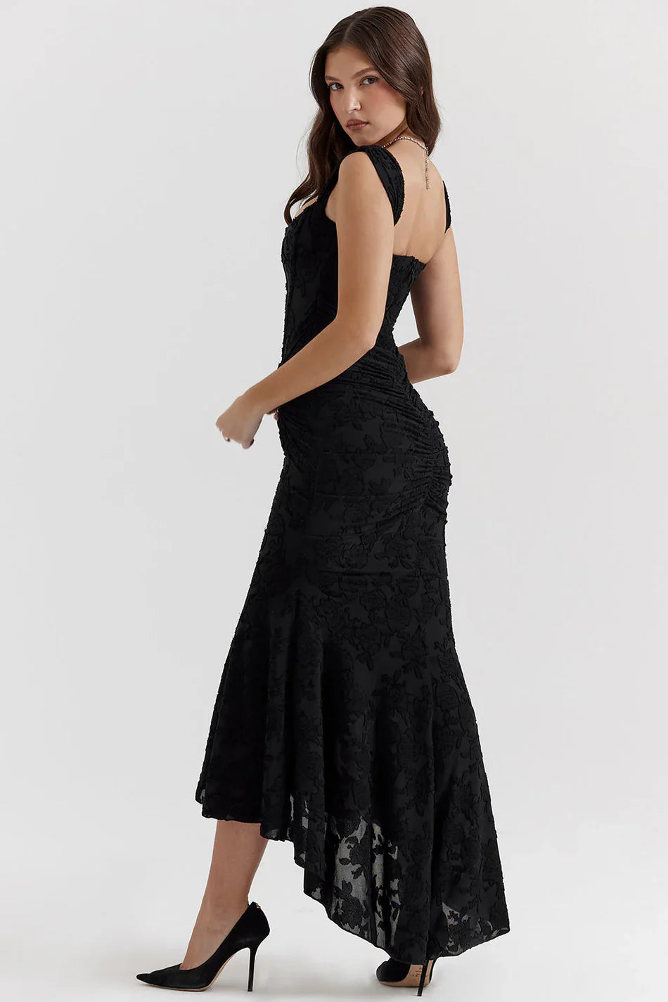 Ella Midikleid mit Wickeloptik