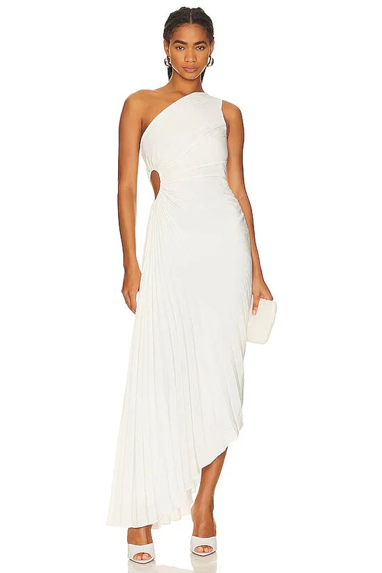 Elira Plissée – Elegantes Kleid mit Cutout-Detail