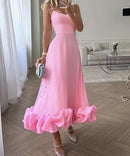 Amara Maxikleid mit Rüschen
