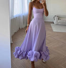 Amara Maxikleid mit Rüschen