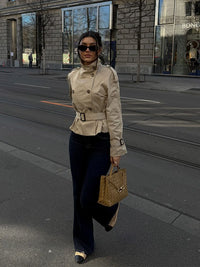 Adele - Cropped Trenchcoat
