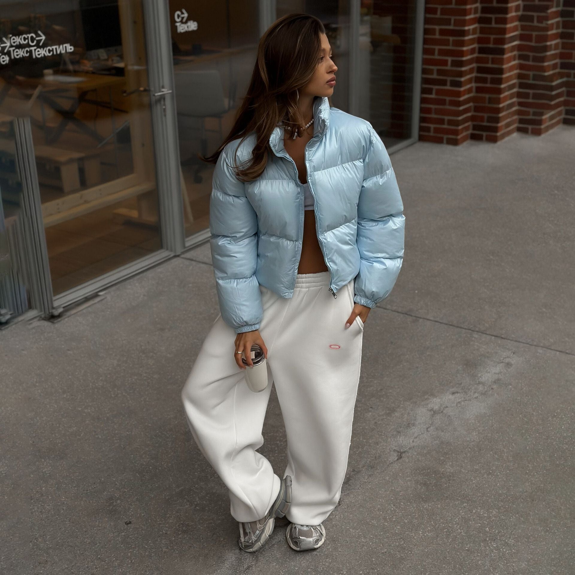 Polina - Cropped Pufferjacke