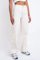 High Straight Jeans
