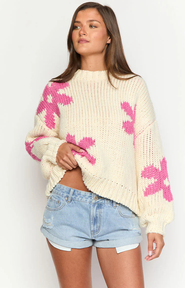 Luisa - Blumen Pullover