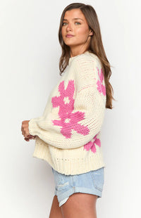 Luisa - Blumen Pullover