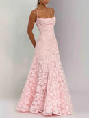 Amelie - Zartes Maxikleid mit Spitzedetail