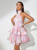 Aurora – Bouffant Dress in Rosé