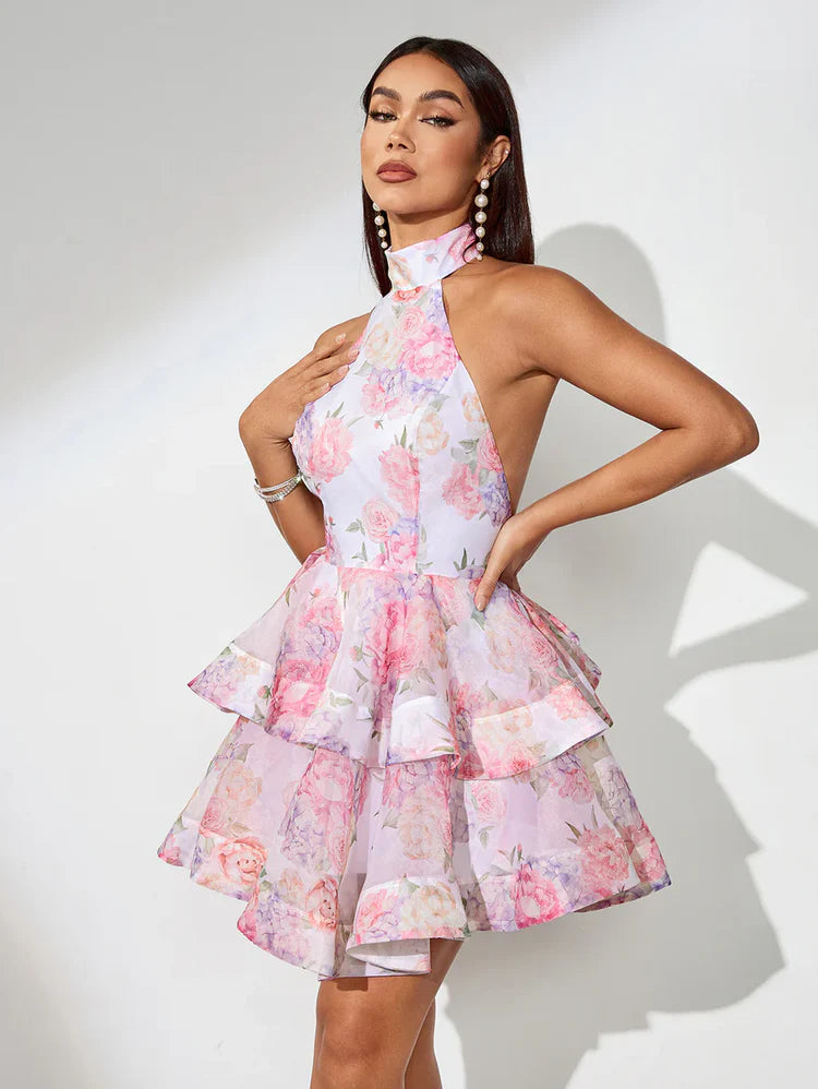 Aurora – Bouffant Dress in Rosé