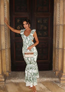 Santorini Maxikleid mit Cut-Outs